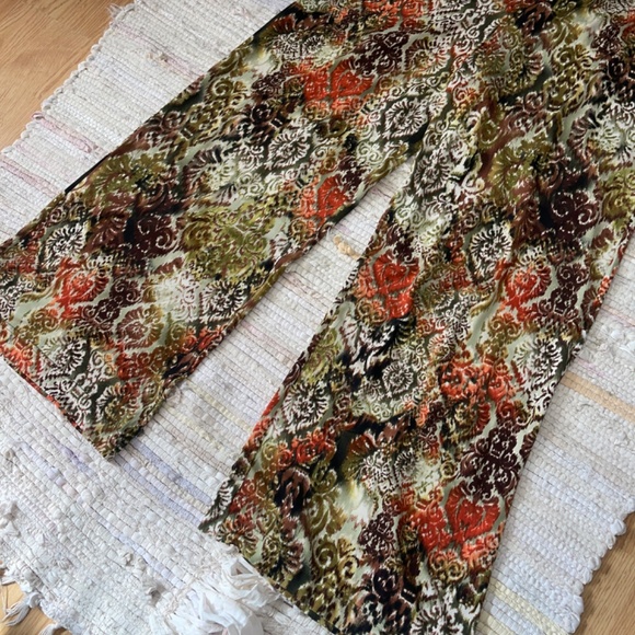 N Touch Pull On Wide Leg Stretch Palazzo Pants Size Medium - Picture 2 of 5